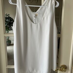 White Sleeveless Top
